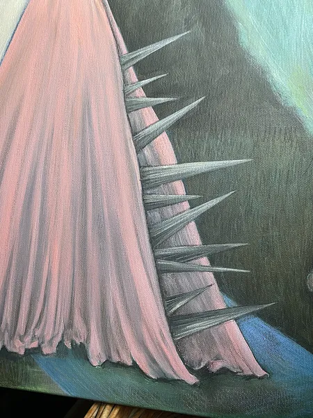 Image of A Pilgrim’s Premonition by ABRA, size: 65x50 cm, made of Acrylic on canvas, Painting medium, from Lviv, priced at $500 Photo 4 of 6.
