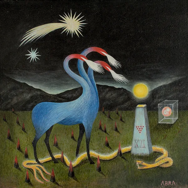 Image of Recurrence  by ABRA, size: 40x40cm, made of Acrylic on canvas, Painting medium, from Lviv, Ukraine, part of the Architecture of presence series, priced at $900 (≈ 40,715 грн)