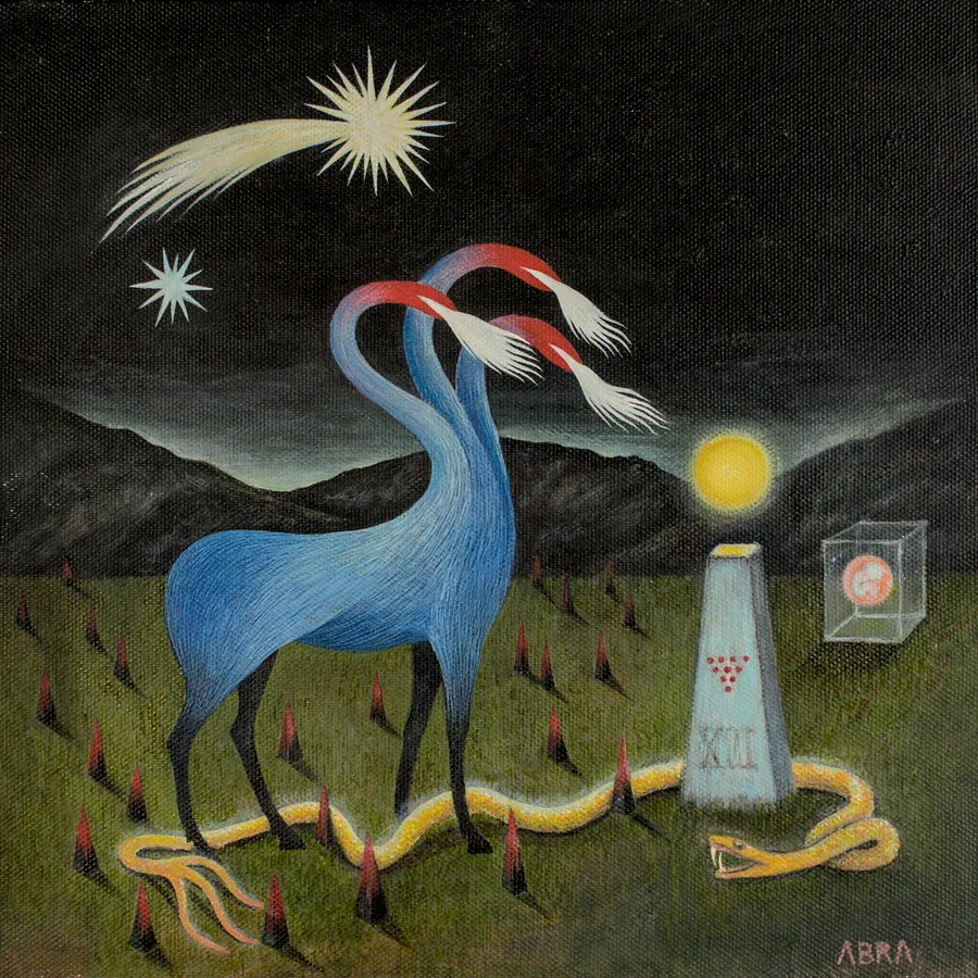Image of Recurrence  by ABRA, size: 40x40cm, made of Acrylic on canvas, Painting medium, from Lviv, Ukraine, part of the Architecture of presence series, priced at $900 (≈ 41,230 грн)