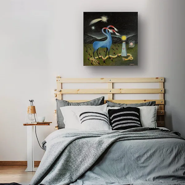Image of Recurrence by ABRA, size: 40x40cm, made of Acrylic on canvas, Painting medium, from Lviv, priced at $650 Photo 4 of 6.