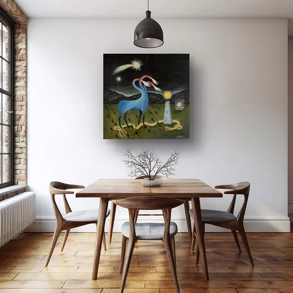 Image of Recurrence by ABRA, size: 40x40cm, made of Acrylic on canvas, Painting medium, from Lviv, priced at $650 Photo 5 of 6.