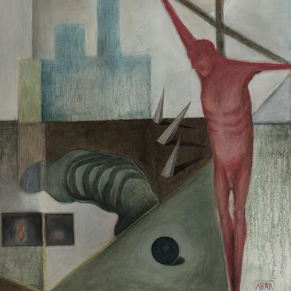 Image of Day by ABRA, size: 65 x 55 cm, made of canvas,acrylic,colored pencil, Painting medium, from Lviv, part of the Thresholds and omens series, priced at $500 (≈ 22,416 грн)