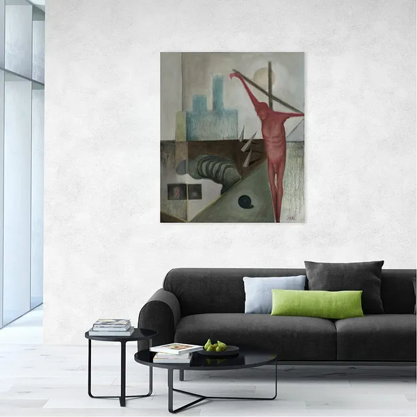 Image of Day by ABRA, size: 65 x 55 cm, made of Acrylic on canvas, Painting medium, from Lviv, priced at $420 Photo 7 of 7.