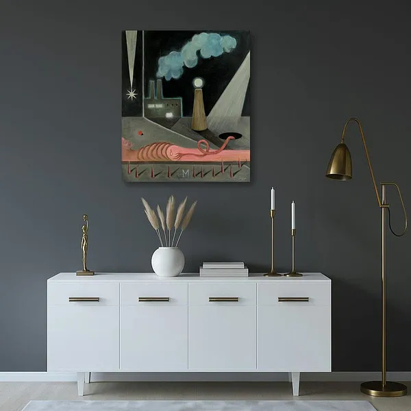 Image of Night by ABRA, size: 65 x 55 cm, Painting medium, from Lviv, priced at $420 Photo 3 of 4.