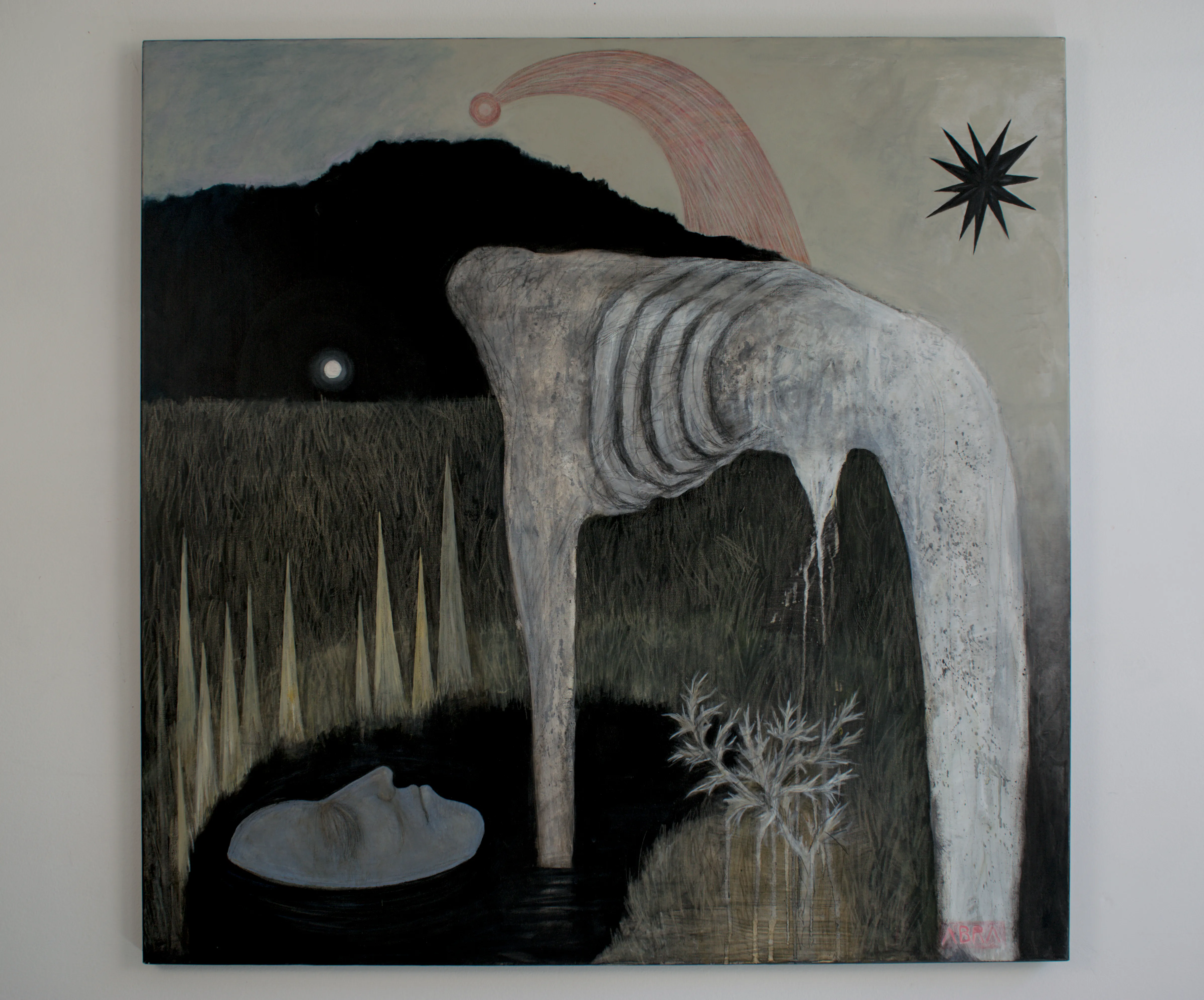 Image of Dawn by ABRA, size: 90x90 cm, made of Acrylic on canvas, Painting medium, from Lviv, priced at $690 Photo 3 of 7.