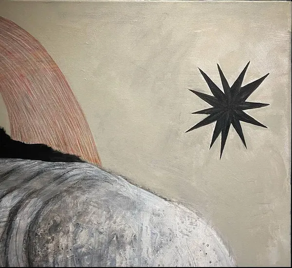 Image of Dawn by ABRA, size: 90x90 cm, made of Acrylic on canvas, Painting medium, from Lviv, priced at $690 Photo 7 of 7.