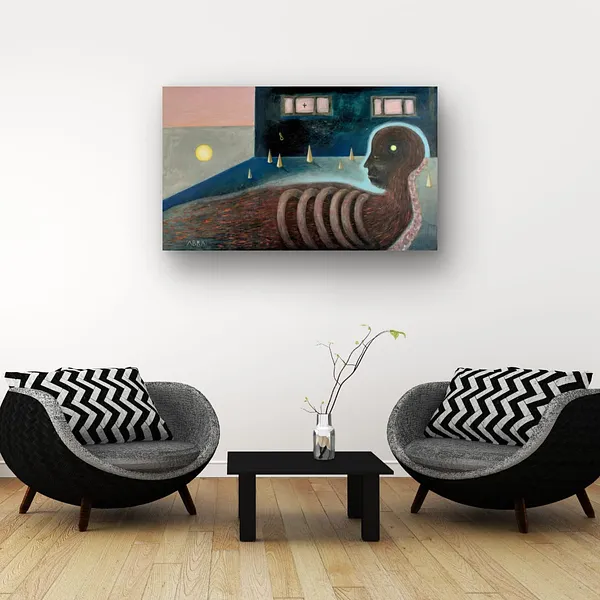 Image of Numb by ABRA, size: 100x65cm, made of Acrylic on canvas, Painting medium, from Lviv, priced at $650 Photo 8 of 9.