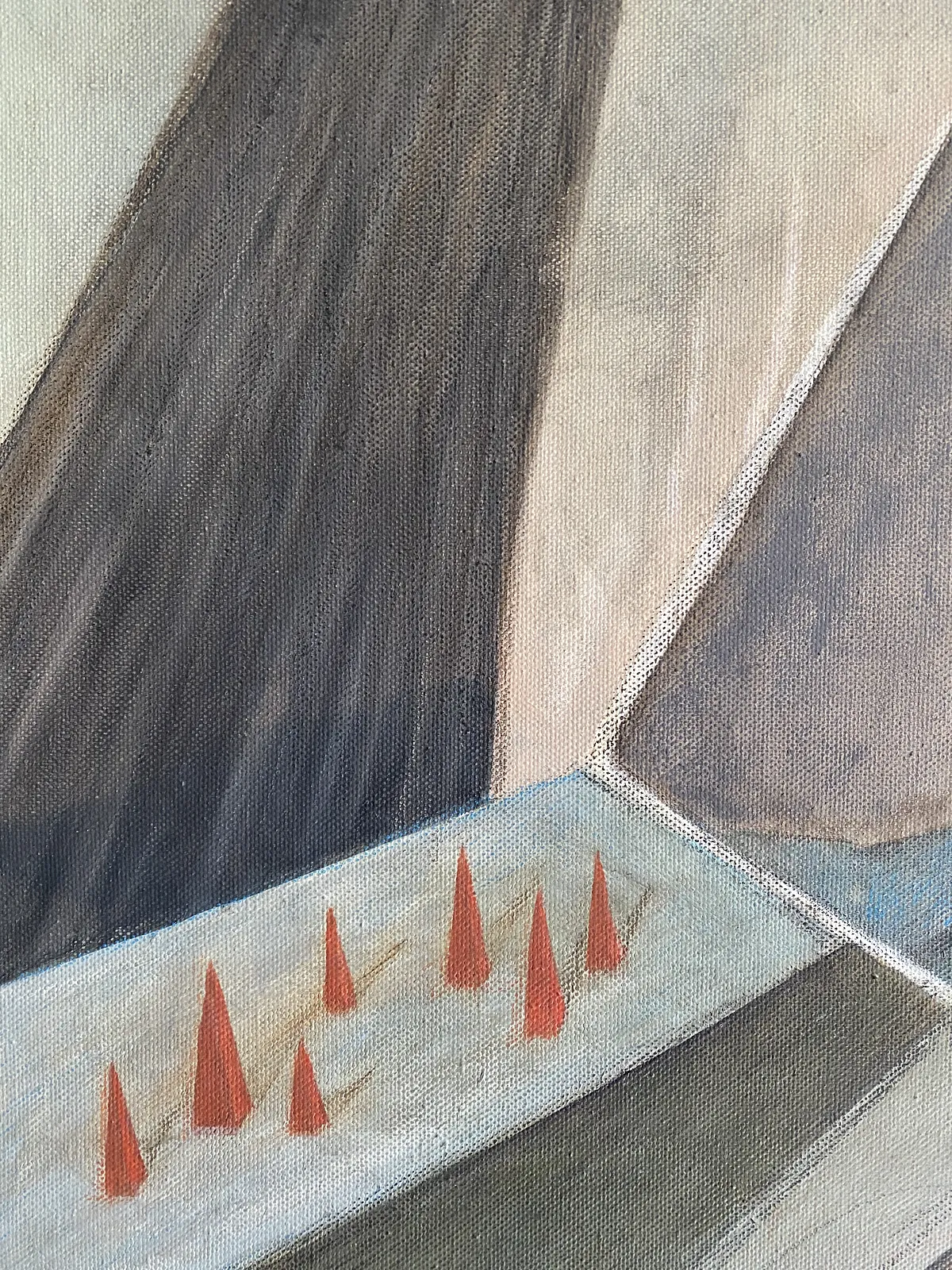 Image of Entry  by ABRA, size: 75x40cm, made of canvas,acrylic,colored pencil, Painting medium, from Lviv, Ukraine, part of the Thresholds and omens series, priced at $400 (≈ 17,932 грн) Photo 3 of 4.