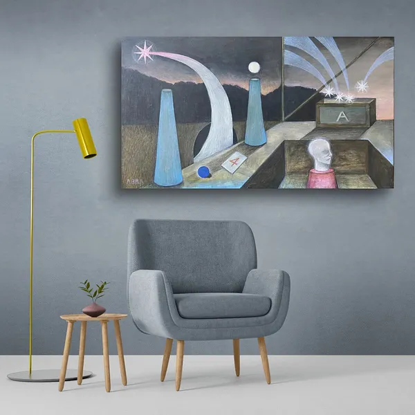 Image of Extended dream by ABRA, size: 70x40cm, made of Acrylic on canvas, Painting medium, from Lviv, priced at $500 Photo 8 of 10.