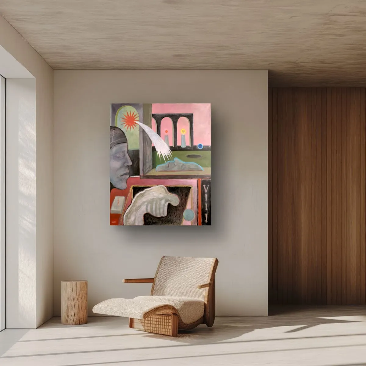 Image of 8 days by ABRA, size: 120x100cm, made of Acrylic on canvas, Painting medium, from Lviv, priced at $1000 Photo 5 of 9.