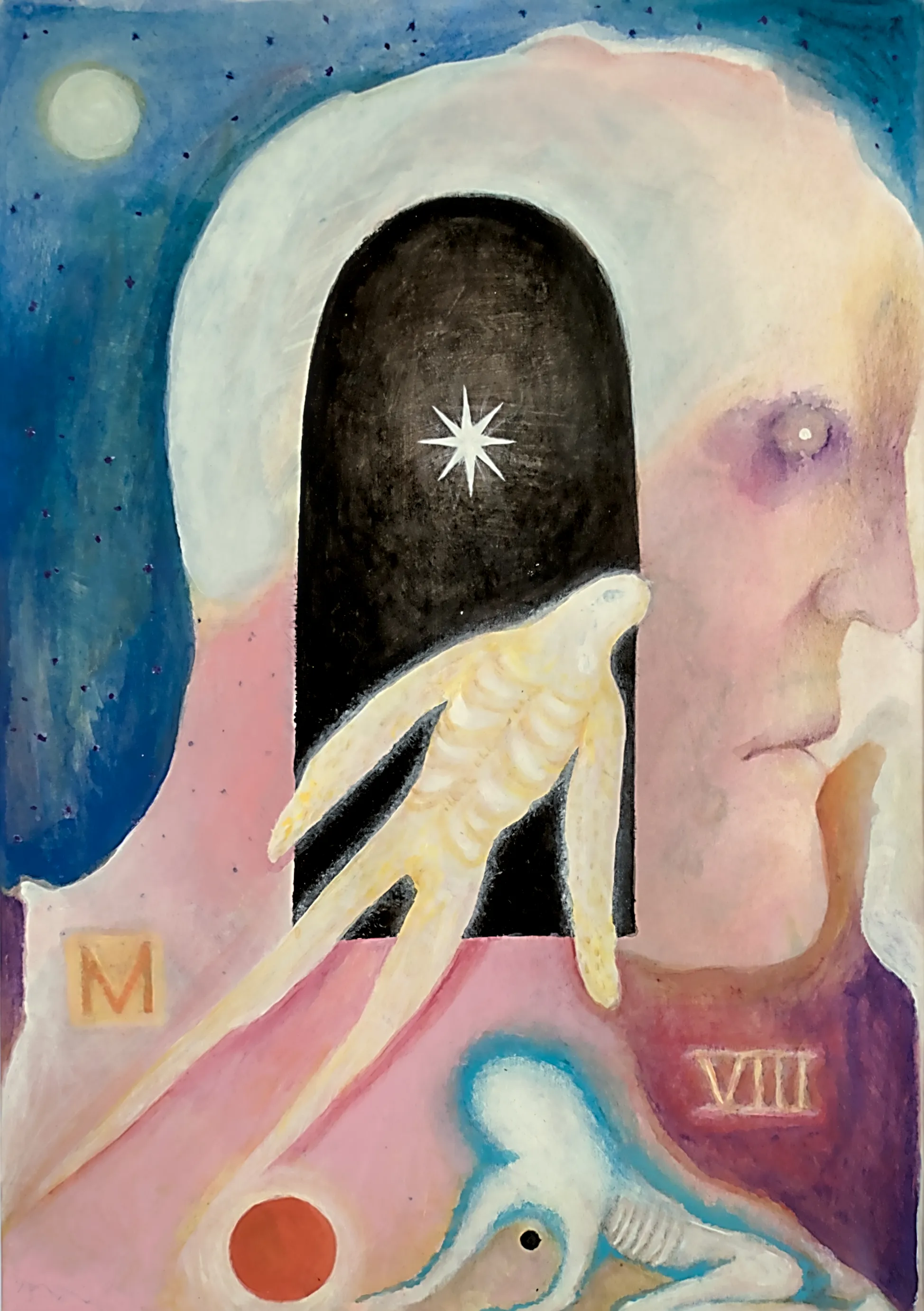 Image of Untitled by ABRA, size: 30 x 21 cm, made of Acrylic on watercolor paper, Painting medium, from Lviv, priced at $150 Photo 1 of 7.