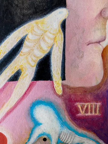 Image of Untitled by ABRA, size: 30 x 21 cm, made of Acrylic on watercolor paper, Painting medium, from Lviv, priced at $150 Photo 3 of 7.
