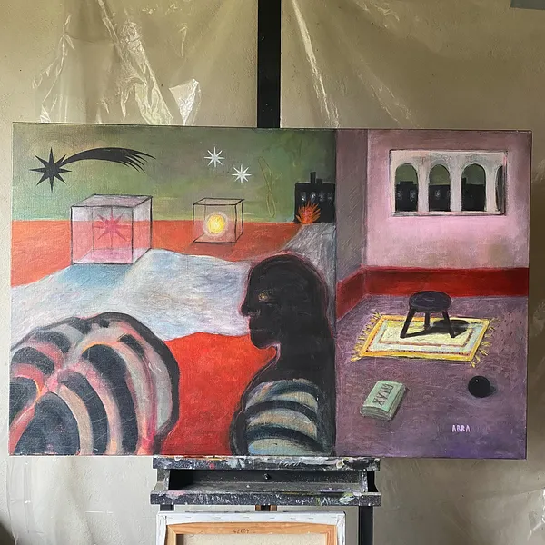 Image of 8-18 by ABRA, size: 110x70 cm, made of Acrylic on canvas, Painting medium, from Lviv, priced at $750 Photo 2 of 9.