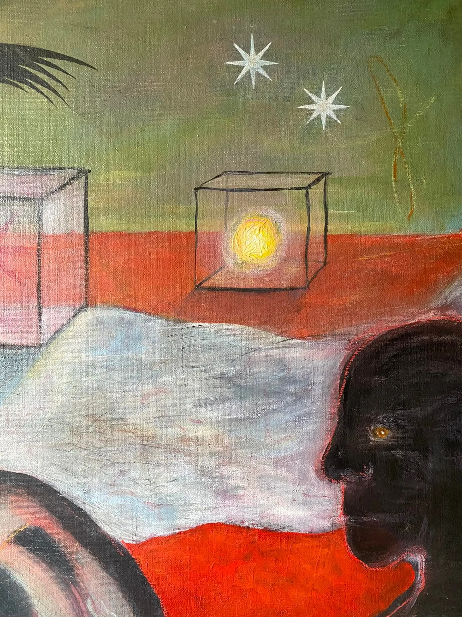 Image of 8-18 by ABRA, size: 110x70 cm, made of Acrylic on canvas, Painting medium, from Lviv, priced at $750 Photo 4 of 9.