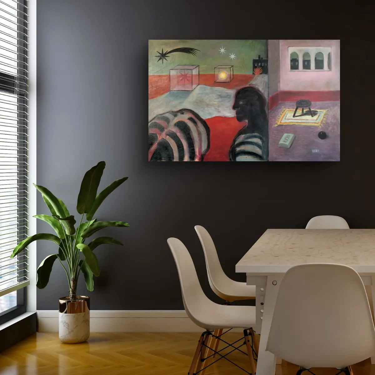 Image of 8-18 by ABRA, size: 110x70 cm, made of Acrylic on canvas, Painting medium, from Lviv, priced at $750 Photo 7 of 9.