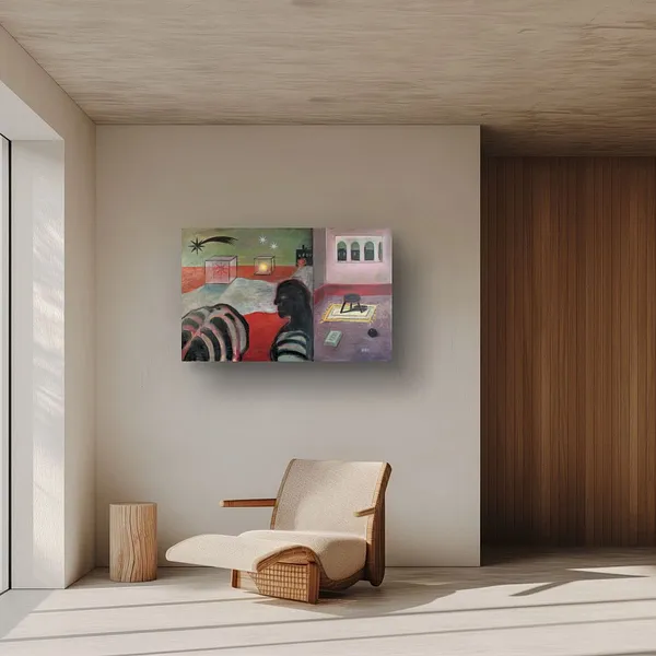 Image of 8-18 by ABRA, size: 110x70 cm, made of Acrylic on canvas, Painting medium, from Lviv, priced at $750 Photo 9 of 9.