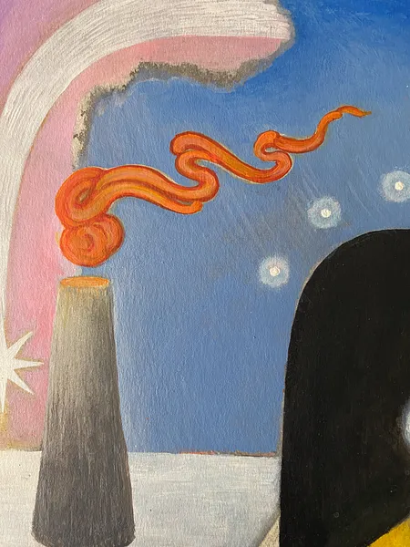 Image of Untitled by ABRA, size: 31x20 cm, made of Acrylic on watercolor paper , Painting medium, from Lviv, priced at $100 Photo 3 of 3.