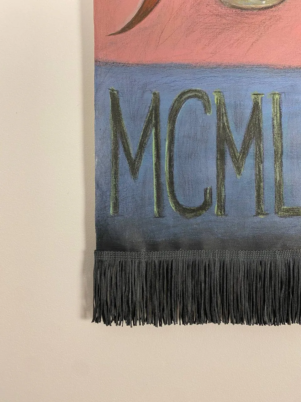 Image of Eternal wanderer / Вічний мандрівник by ABRA, size: 130 сm x 101 cm, made of canvas,acrylic,colored peencil, Painting medium, from Lviv, Ukaine, part of the Thresholds and omens series, priced at $500 Photo 5 of 9.