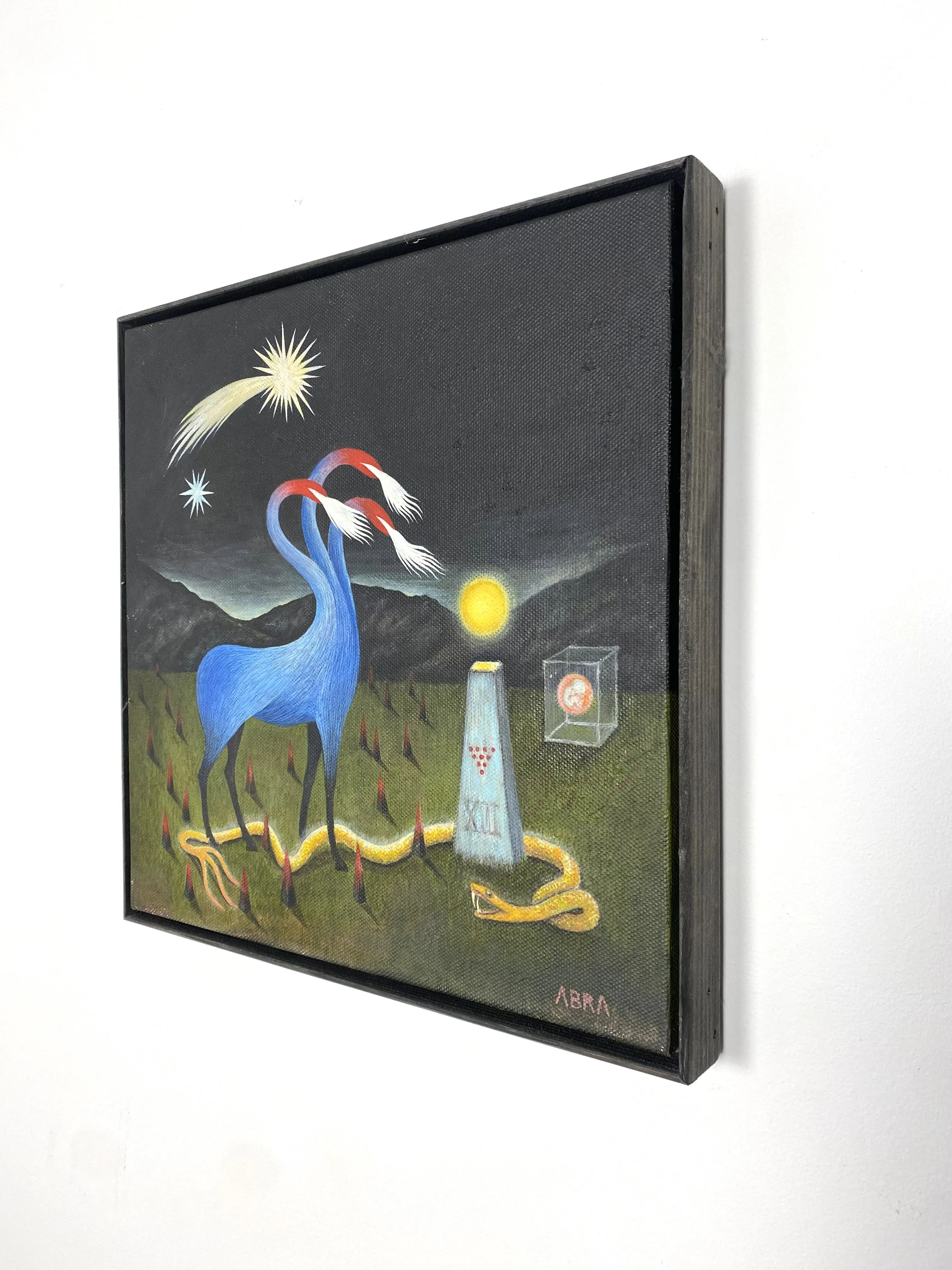 Image of Recurrence / Повторення by ABRA, size: 40x40cm, made of Acrylic on canvas, Painting medium, from Lviv, Ukraine, part of the Architecture of presence series, priced at $900 Photo 3 of 7.