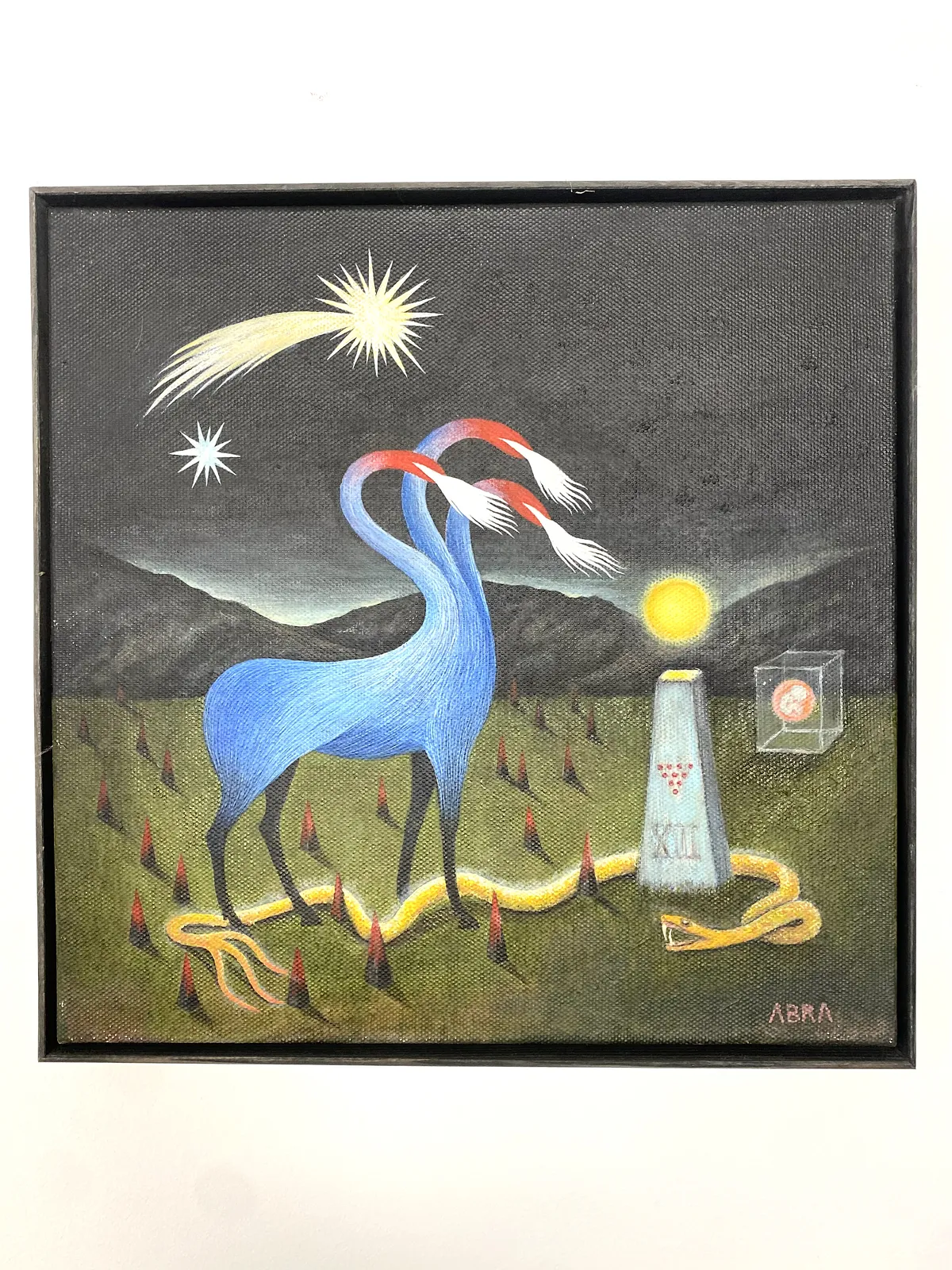 Image of Recurrence  by ABRA, size: 40x40cm, made of Acrylic on canvas, Painting medium, from Lviv, Ukraine, part of the Architecture of presence series, priced at $900 (≈ 40,348 грн) Photo 7 of 7.