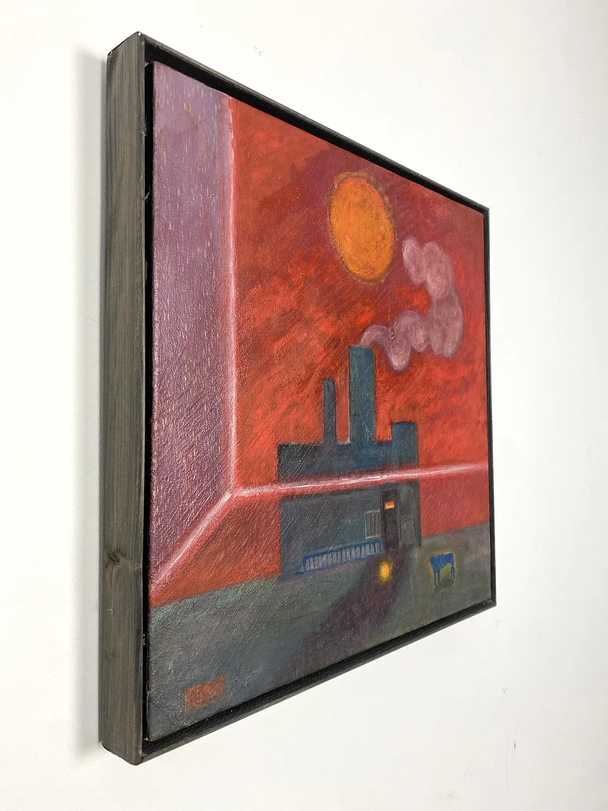 Image of Anticipation  by ABRA, size: 40x40cm, made of canvas,acrylic,colored pencil, Painting medium, part of the Architecture of presence series, priced at $300 (≈ 13,449 грн) Photo 2 of 4.