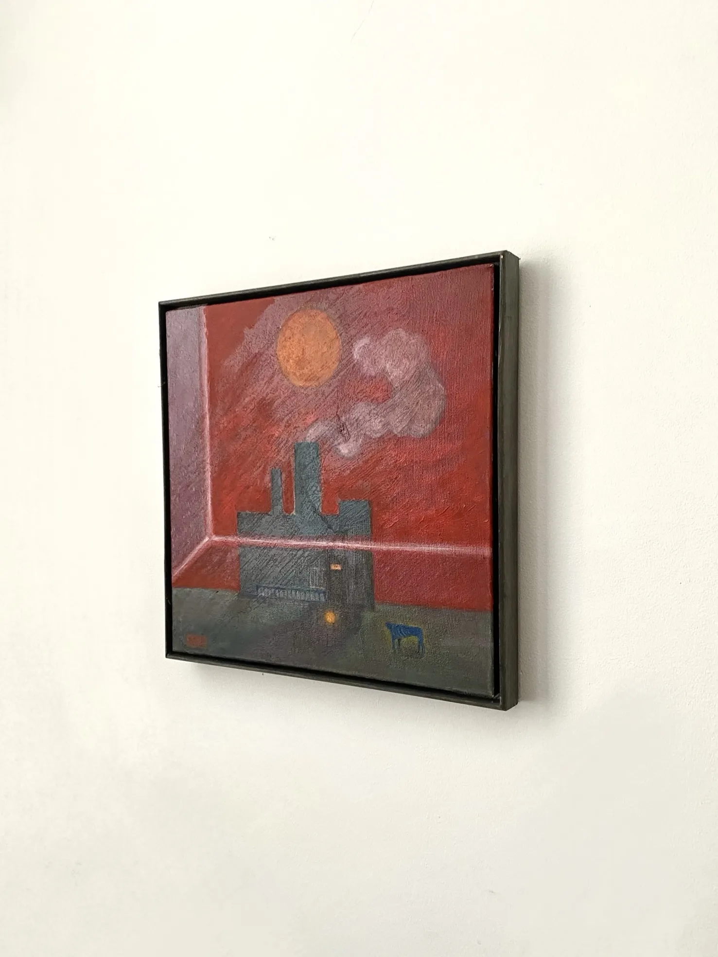 Image of Anticipation  by ABRA, size: 40x40cm, made of canvas,acrylic,colored pencil, Painting medium, part of the Architecture of presence series, priced at $300 (≈ 13,449 грн) Photo 4 of 4.