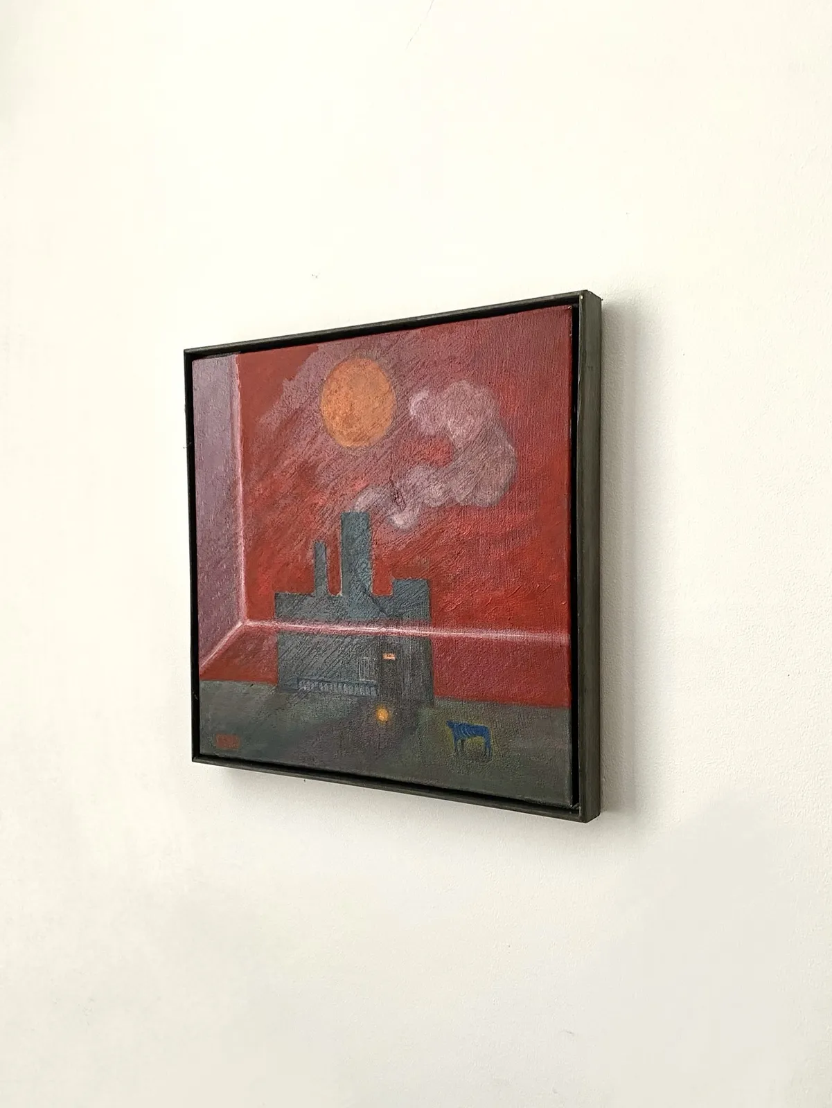Image of Anticipation  by ABRA, size: 40x40cm, made of canvas,acrylic,colored pencil, Painting medium, part of the Architecture of presence series, priced at $300 (≈ 13,449 грн) Photo 4 of 4.