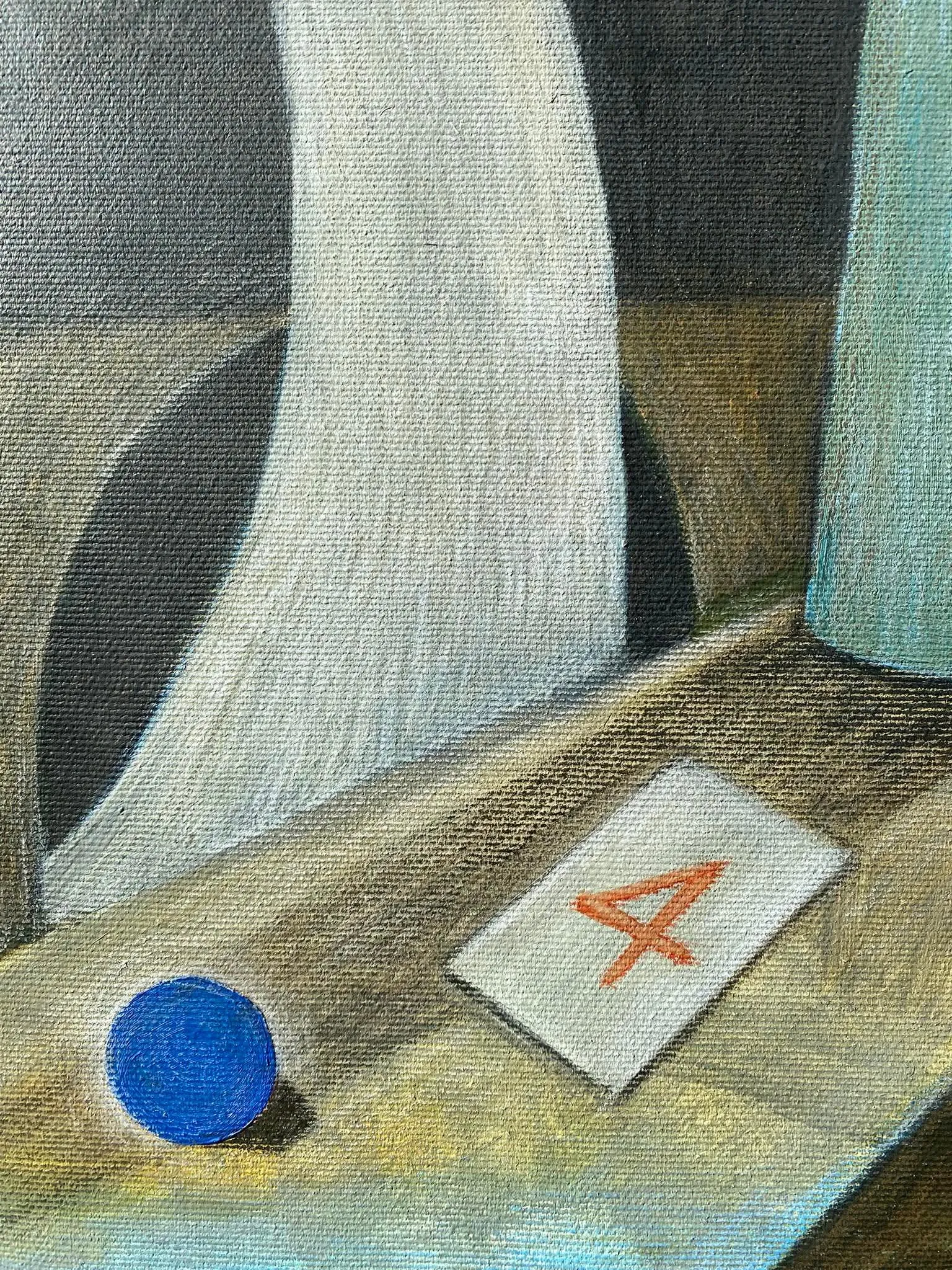 Image of Extended dream  by ABRA, size: 70x40cm, made of canvas,acrylic,colored pencil, Painting medium, from Lviv, Ukraiine, part of the Thresholds and omens series, priced at $500 Photo 3 of 5.